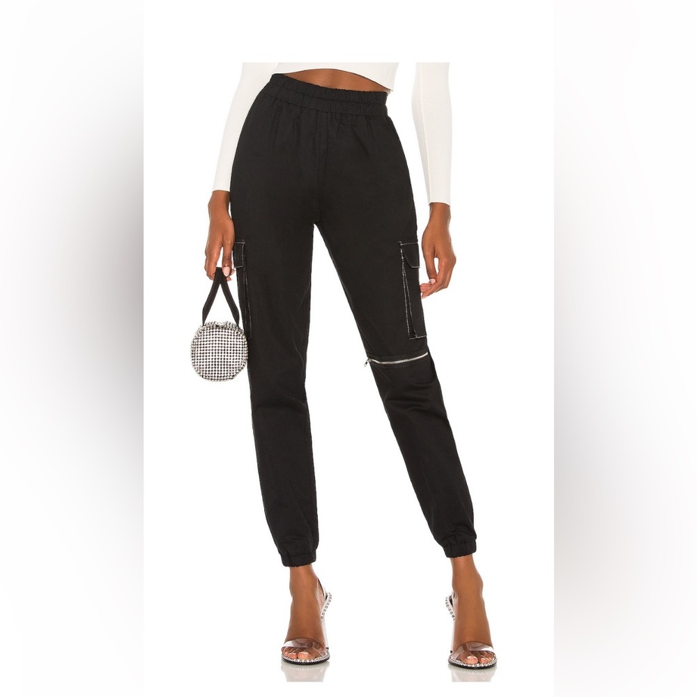 superdown Black Cargo Pants